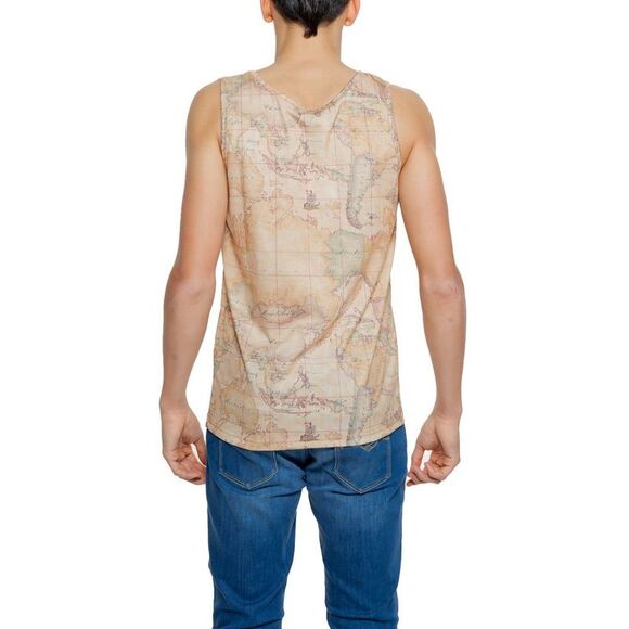 Alviero Martini Prima Classe Beige Polyester Tank Men's Tops